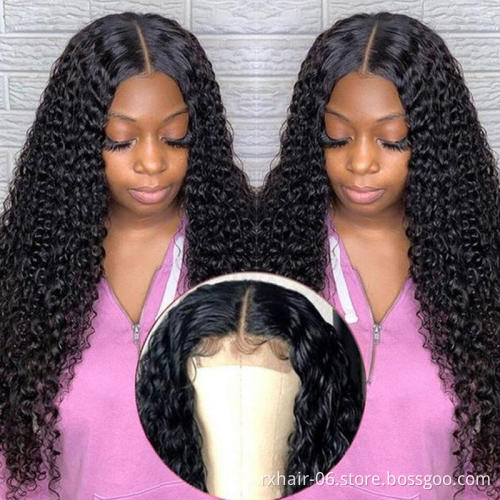 Hot Sale Brazilian Human Hair Lace Front Wig, Raw Virgin OEM Wig Vendors, Water Wave Full Swiss Lace 100% Human Hair Wig